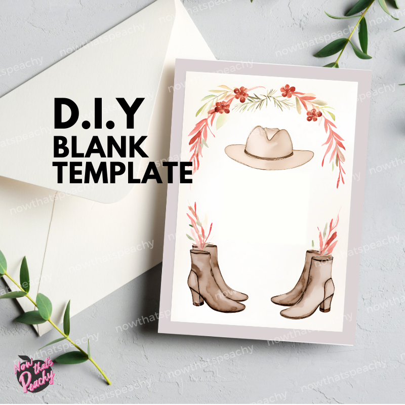 Boho Western Chic Boots Hat Watercolor Template Blank Page Border Fram – Now That's Peachy boho-western-chic-boots-hat-watercolor-template-blank-page-border-fram-now-that-s-peachy