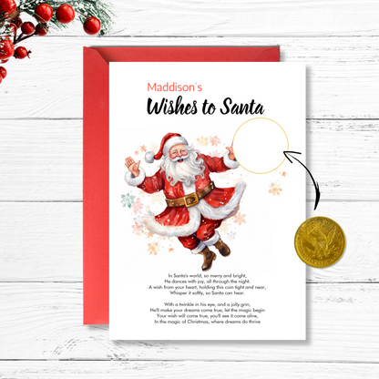 Personalized Santa Wishing Sheet set for Kids