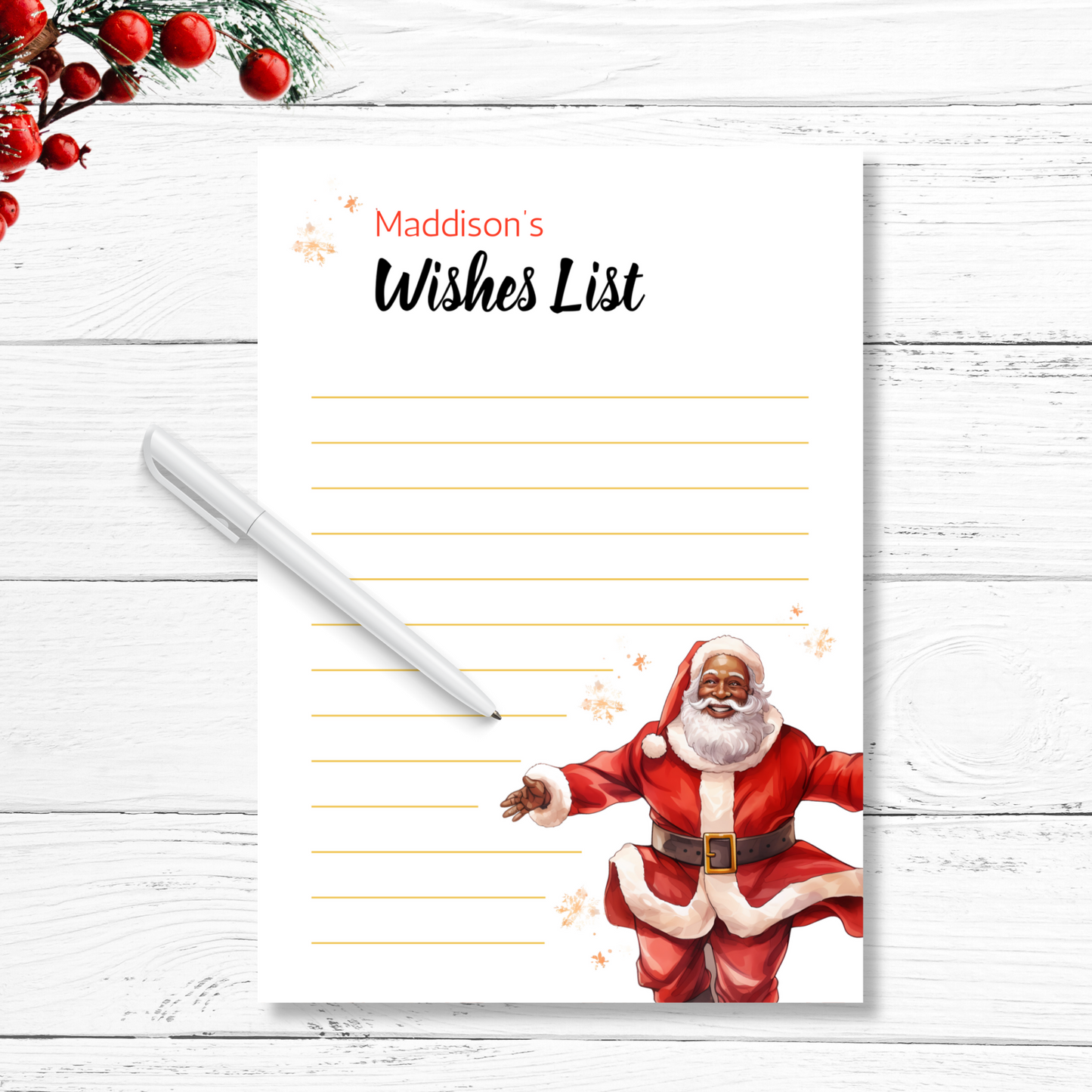 North Pole Santa Letter Set Stationery for Kids Printable Download with Good and bad letter from Santa, diy wish list and Christmas activity drawing pages by nowthatspeachy