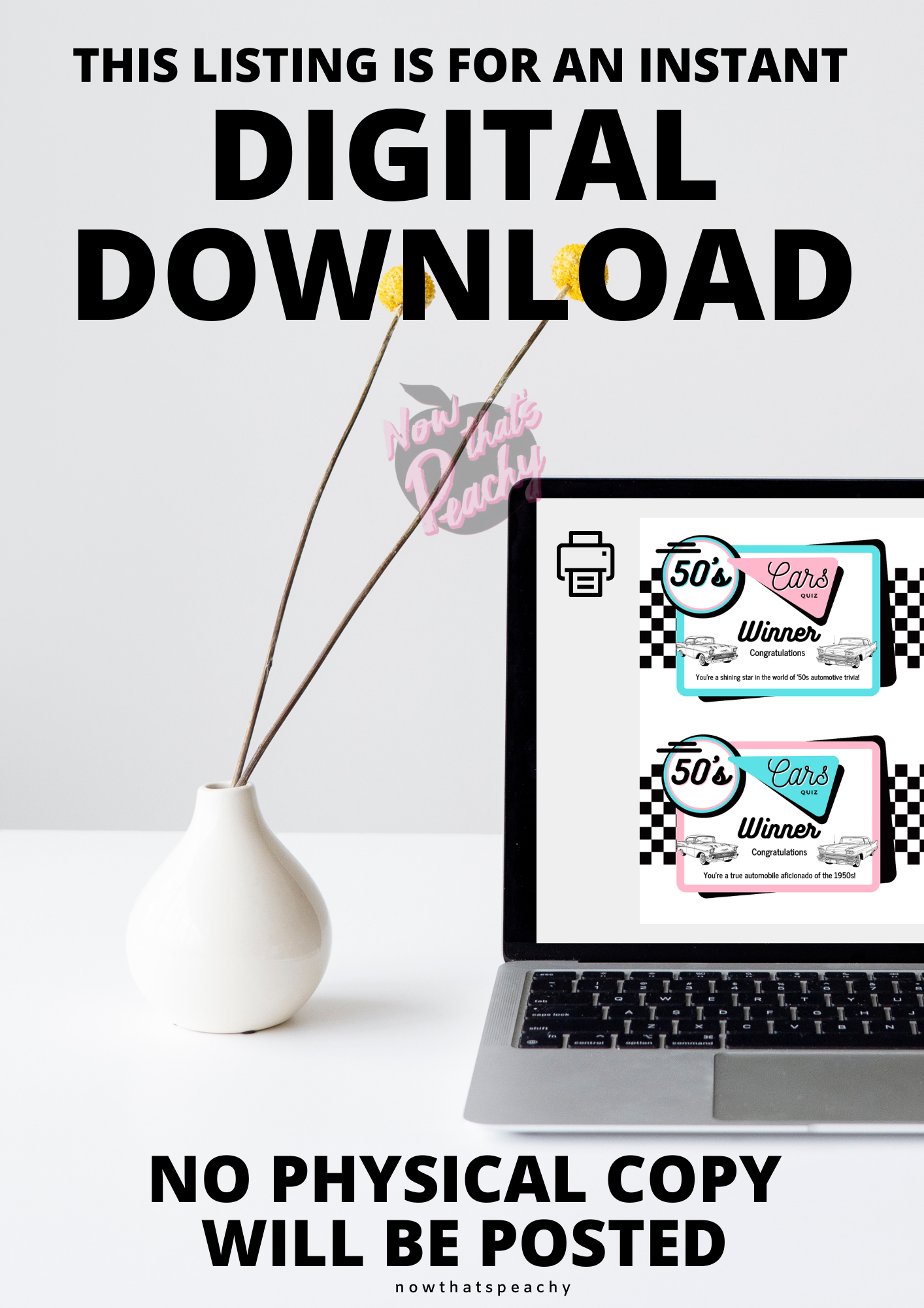 Diner Party 1950s classic american car drawing name matching card decorations guessing game printable instant downloas for fifties sock hop soda shoppe pop 1950s themed parties drawing fun easy cheap fast game