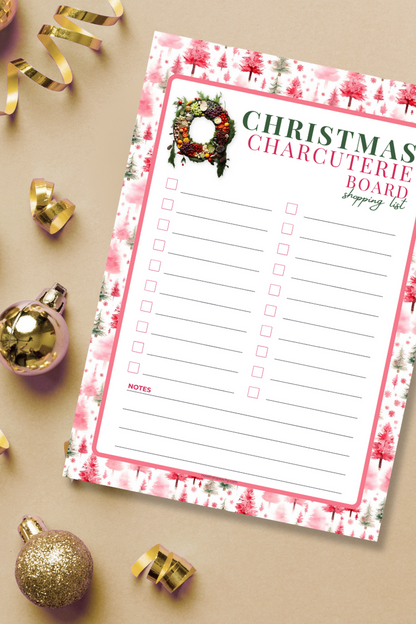 Christmas Charcuterie Board Shopping List | FREE printable