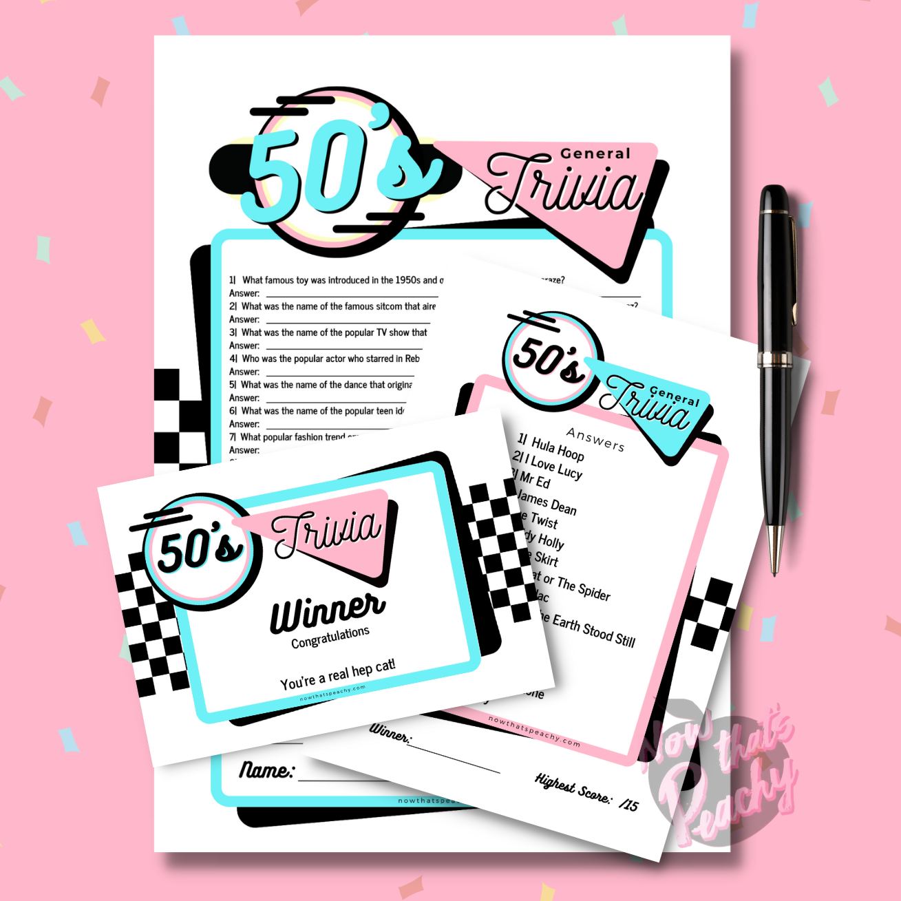 30th Birthday Lottery Ticket Holder INSTANT DOWNLOAD 30 Rocks