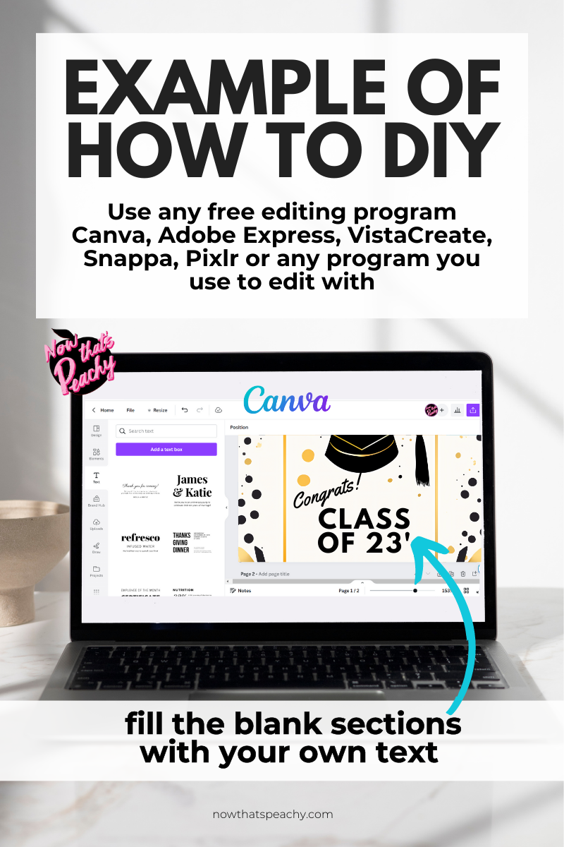 Blank Graduation Hat Watercolor Template, DIY Cards Invite Certificate Poster Flyer