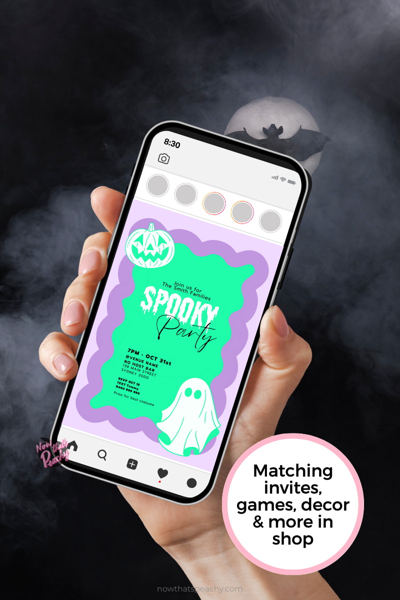 Table Tent Cards Halloween Printable Editable Food and Name Placecards