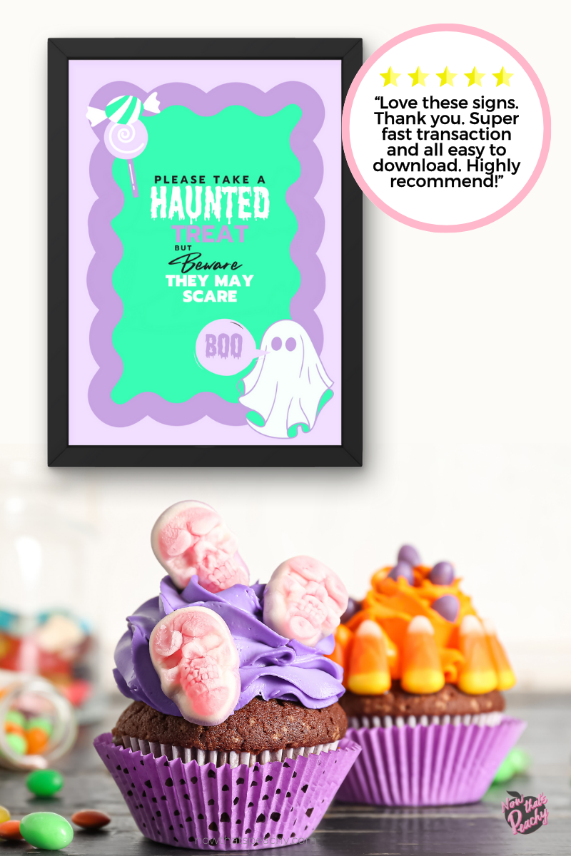 Halloween Front Door Signs PRINTABLE Halloween door candy porch sign Trick or Treat No Candy Sign Halloween out of Candy Poster Digital PNG