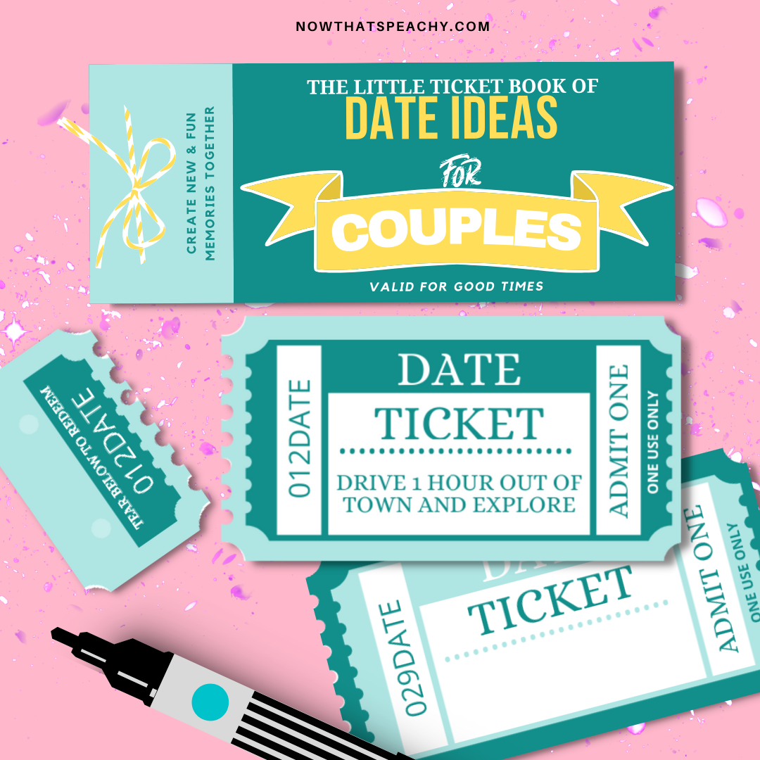 DATE ideas Ticket Voucher Book Printable to Download for