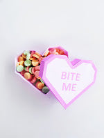 Candy Pixel Heart Gift Box Template | FREE PRINTABLE