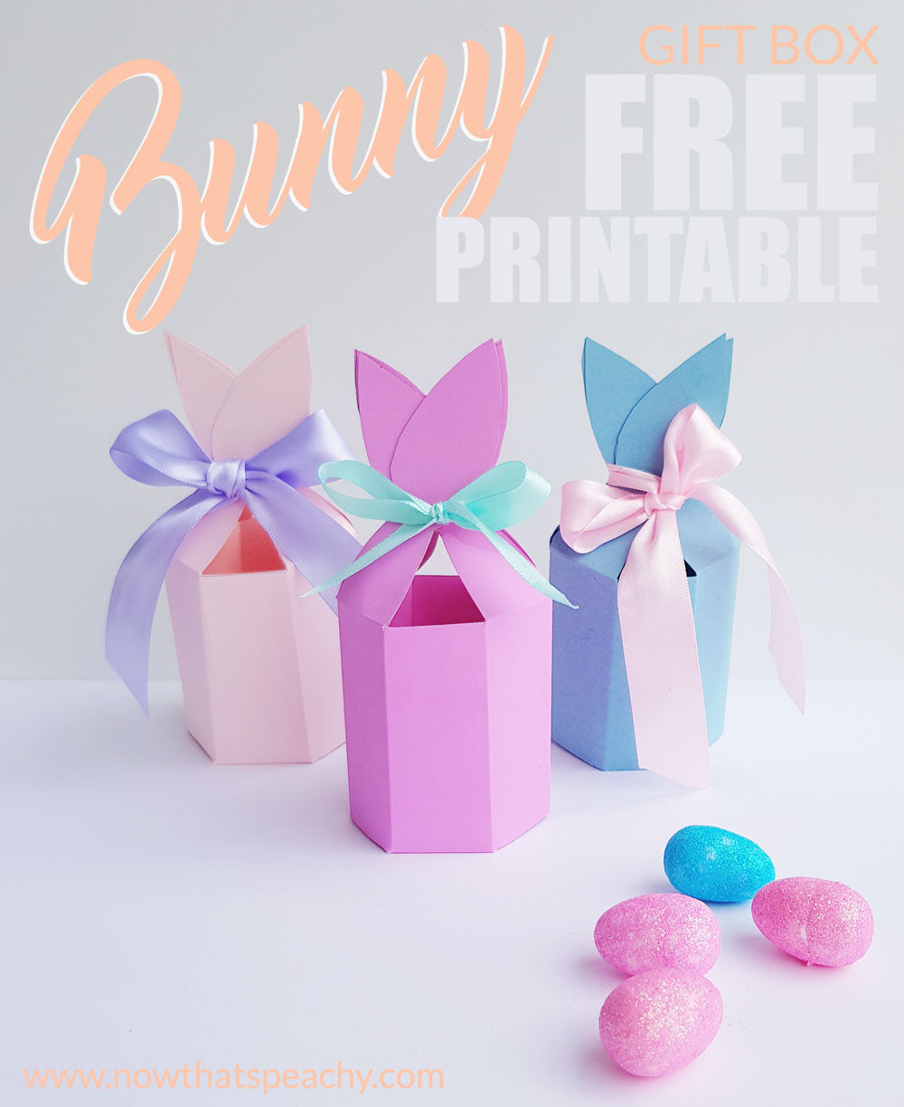 Bunny Ears Favour Box | FREE EASTER Printable