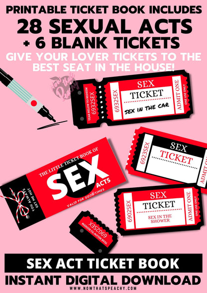 Shop for The Little Book of SEX ACTS Ticket Voucher Coupon book printable DIY Template Naughty Adult 18+ Dirty Penis sexy position kinky couple date night treat appreciation print off  valentines anniversary wife husband digital download fun cheeky idea present Birthday print off retro vintage y2k theme xrated boyfriend girlfriend partner mrs mr miss lady girl man male female adult explore anti vday  product shop easy cheap affordable budget personalized custom wedding bride-to-be gifts inspiration
