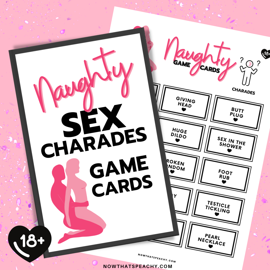 Naughty rude SEX CHARADES Card Game Printable Instant Download 18+ photo