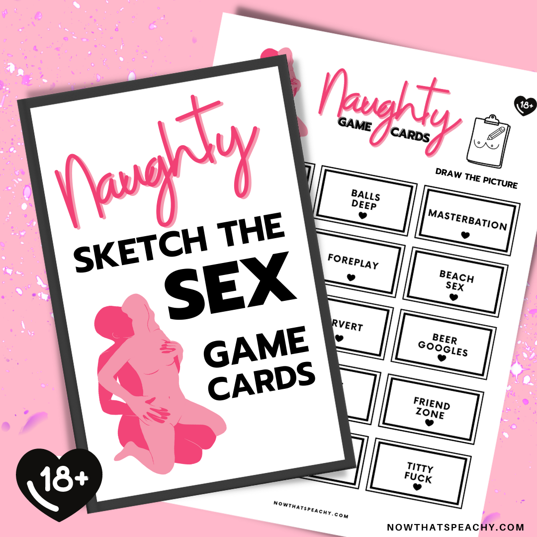 Naughty Sketch The SEX Card Guessing Game Printable Instant Download 1 picture