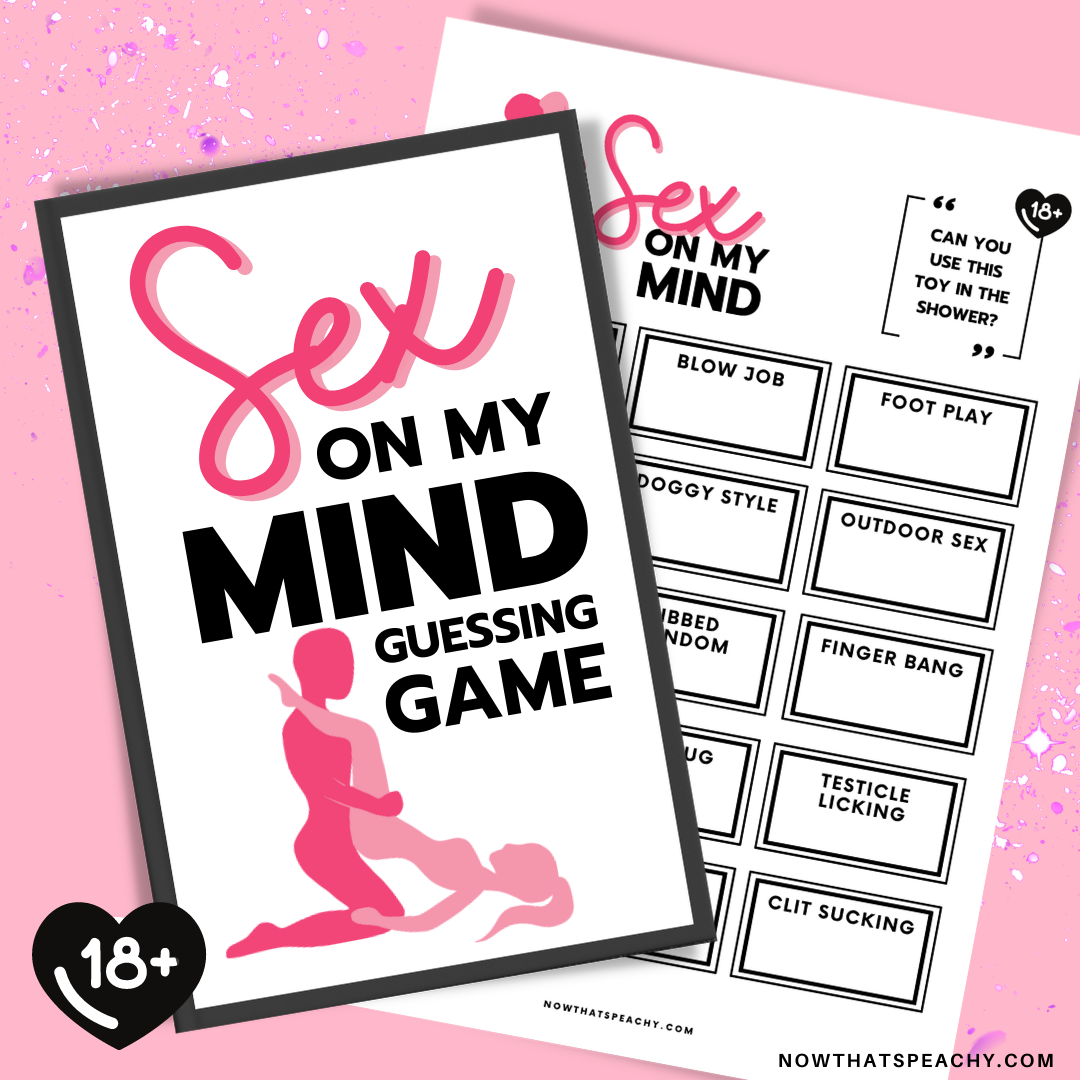 SEX on my MIND Guessing card GAME headband Printable Birthday humor Ba Now That's Peachy SEX on my MIND Guessing card GAME headband Printable Birthday humor Ba Now That's Peachy
