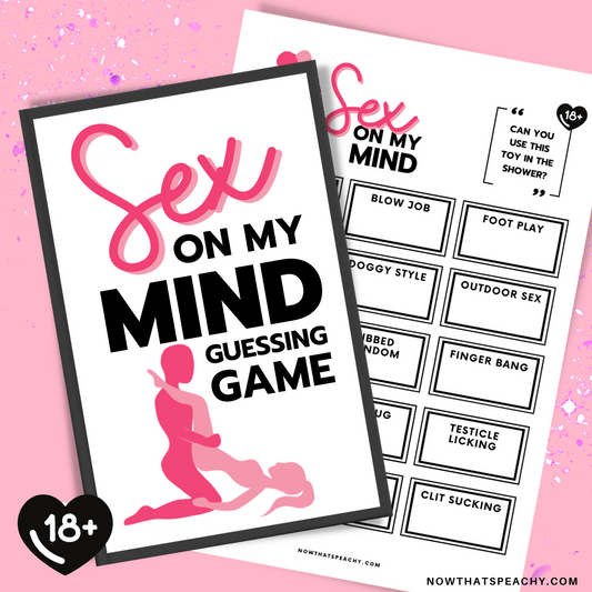 SEX on my MIND Guessing card GAME headband Printable Birthday humor Bachelorette Hen Party hedbanz Bridal funny dirty x-rated 18+ adult cock