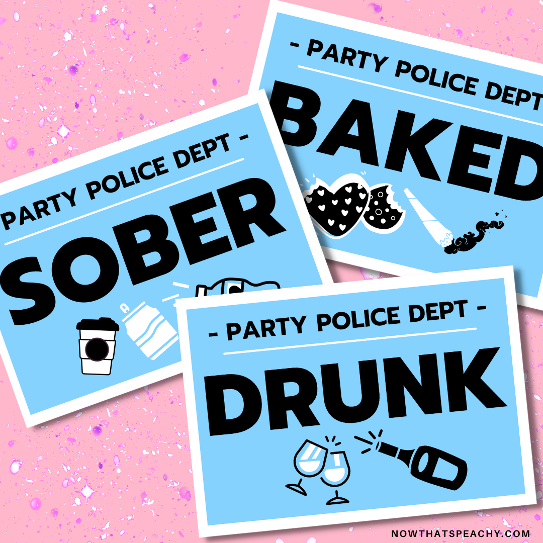 Sober Drunk Baked MUGSHOT Photo booth PRINTABLE lineup 18+ adult party sign funny Prop BIRTHDAY photobooth Sesh Drugs Weed high Humour Bogan