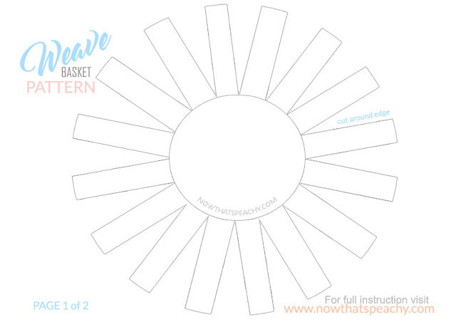 Paper Weaved Small Basket | FREE Printable