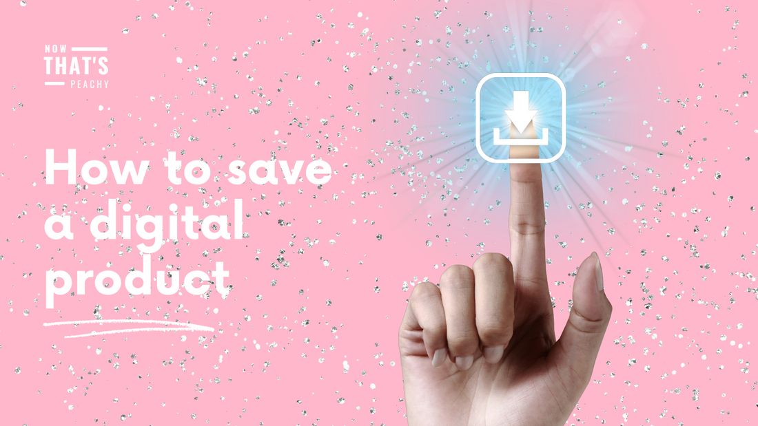 How to Save & Open a Digital Printable Product