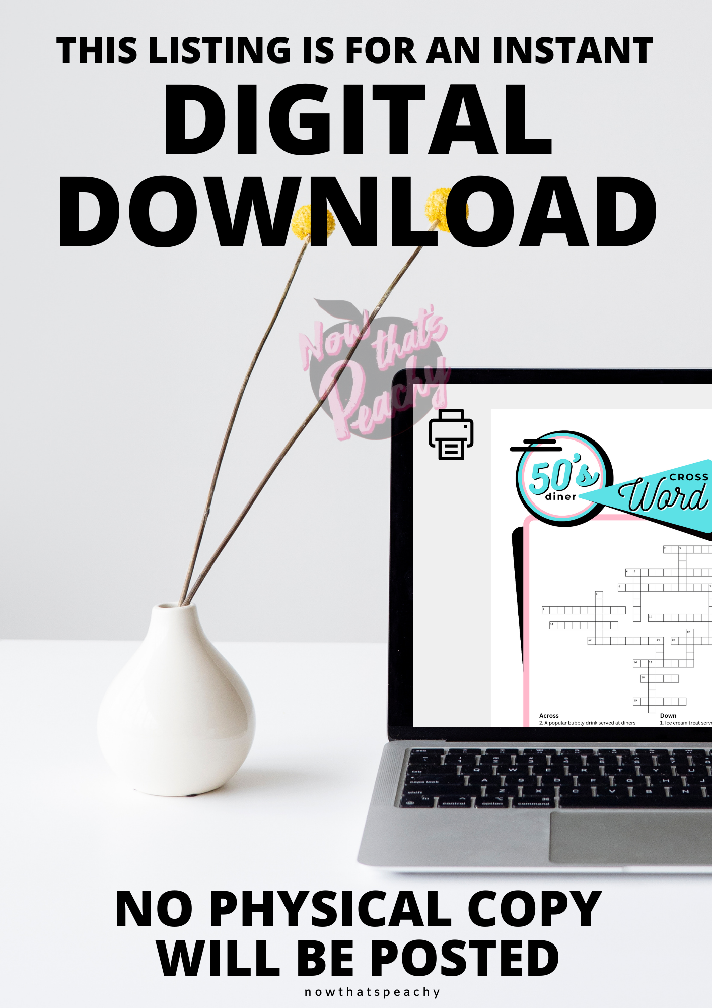 Retro Fun: 1950s Diner Crossword Find a Word Game Pack PRINTABLE Retro Fun: 1950s Diner Crossword Find a Word Game Pack PRINTABLE