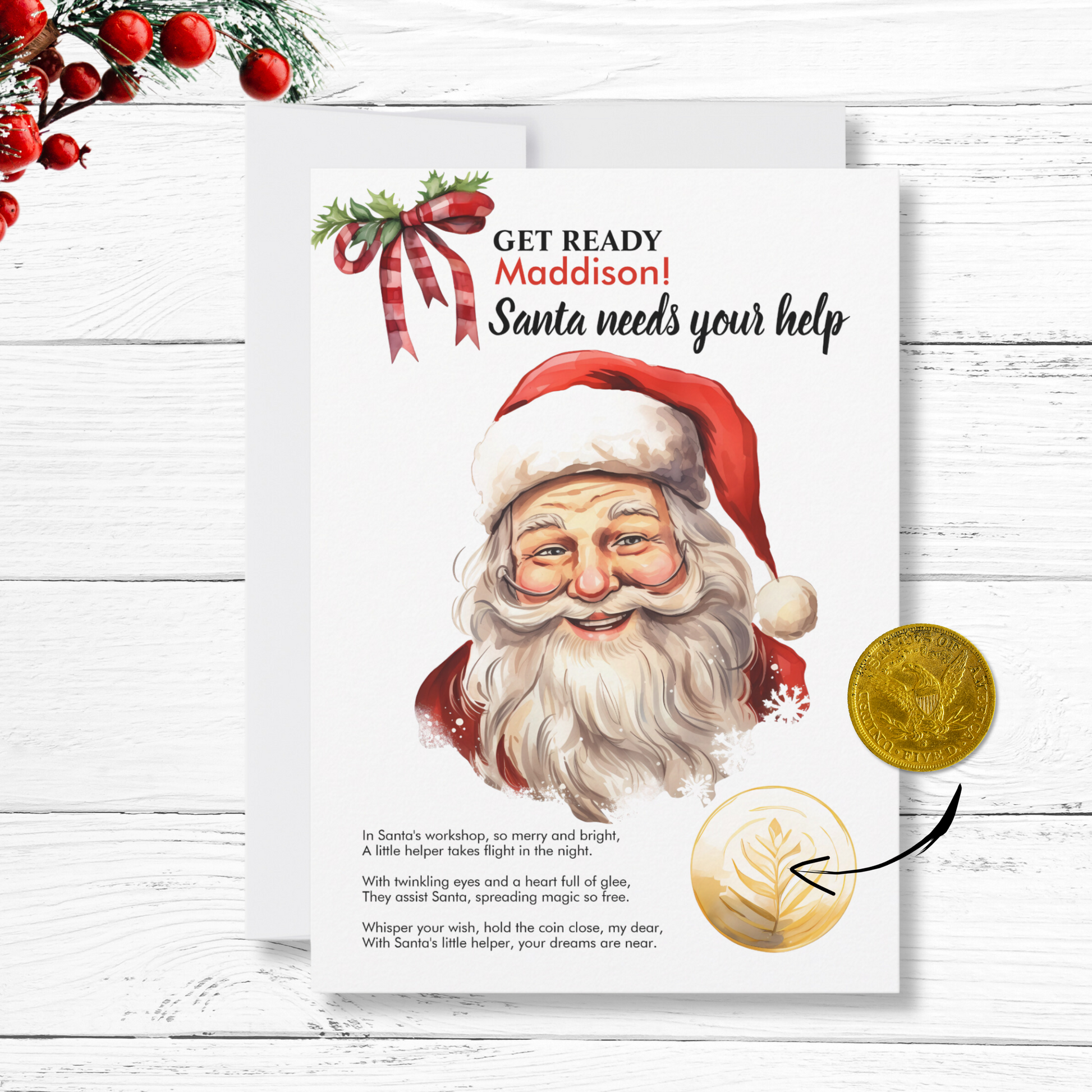 personalized-santa-needs-your-help-magic-wish-coin-card-printable-now-that-s-peachy for Free Printable Personalized Christmas Cards Personalized Santa Needs Your Help Magic Wish Coin Card Printable – Now That's Peachy for Free Printable Personalized Christmas Cards
