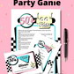 1950's Kids of the Day Trivia Quiz Game Party PRINTABLE, for Rock'n'roll Sock Hop Retro Birthday fifties parties. This delightful game is designed to evoke nostalgia and memories of your childhood years, making it perfect for adults who want to relive the magic of being a kid in the '50s. With 10 carefully crafted questions, our trivia quiz covers a wide range of topics that were popular among kids during that era. From beloved TV shows and iconic toys to memorable movies