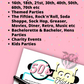 1950's Kids of the Day Trivia Quiz Game Party PRINTABLE, for Rock'n'roll Sock Hop Retro Birthday fifties parties. This delightful game is designed to evoke nostalgia and memories of your childhood years, making it perfect for adults who want to relive the magic of being a kid in the '50s.  With 10 carefully crafted questions, our trivia quiz covers a wide range of topics that were popular among kids during that era. From beloved TV shows and iconic toys to memorable movies
