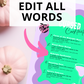 Editable Halloween Cocktail Drinks Menu Party Printable Wavy Bar Menu design