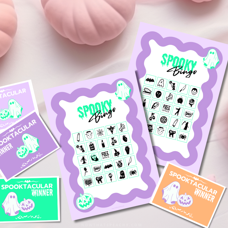 Wavy Bingo Halloween Printable Halloween Game Activity