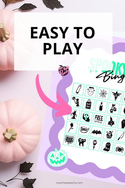 Wavy Bingo Halloween Printable Halloween Game Activity
