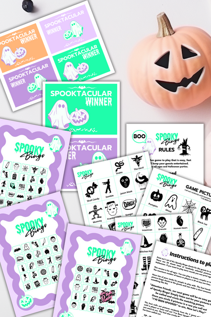 Wavy Bingo Halloween Printable Halloween Game Activity