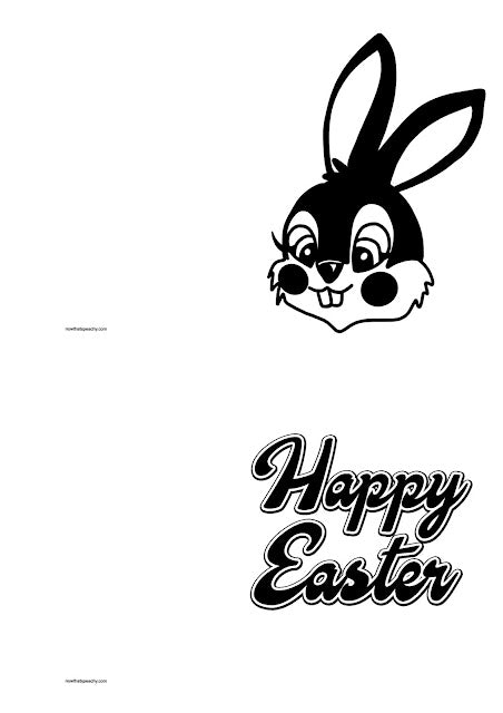 Easter Bunny Greeting Card | FREE PRINTABLE