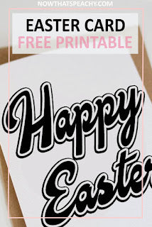 Easter Bunny Greeting Card | FREE PRINTABLE