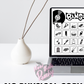 Grease Movie Game pack bingo trivia word charades quiz  game party package 1950s fifties 50's printable template digital instant download edit Danny Sandy T-birds Pink Ladies  invite soda hop jukebox rockabilly rock'n'roll musical movie design black white modern color fun themed bachelorette birthday charity fundraiser event activity