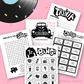 Grease Movie Game pack bingo trivia word charades quiz  game party package 1950s fifties 50's printable template digital instant download edit Danny Sandy T-birds Pink Ladies  invite soda hop jukebox rockabilly rock'n'roll musical movie design black white modern color fun themed bachelorette birthday charity fundraiser event activity