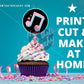 diner 50s cupcake party food cake circle toppers decorations printable instant download 