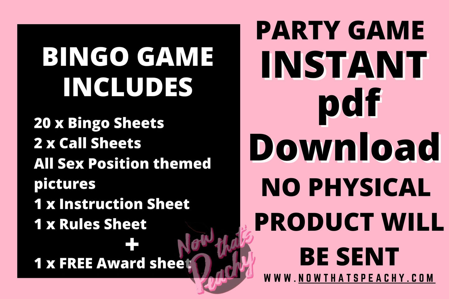 Sex position BINGO game printable digital instant download for adults. Rude crude funny hens night Bachelorette parties fun naughty party idea for girls weekend away. Play over wine and dinner for laughs, Naughty sexy party games idea for woman, ladies over the age of 18+. Adults only xrated inspiration card quiz trivia wedding bride-to-be bridal shower games