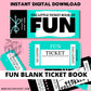 Buy The Little Book of FUN Ticket Voucher Coupon book printable DIY Template Blank fun activity wife husband girlfriend boyfriend bestie BFF friends treat appreciation print off valentines anniversary birthday digital download fun cheeky silly idea present print off funky purple 60s retro vintage y2k theme boyfriend girlfriend partner Miss lady girl male female adult anti vday  product shop easy cheap affordable budget personalized custom inspiration present