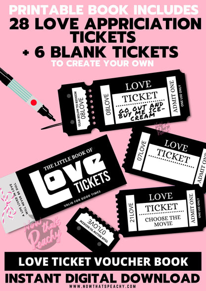 Shop for LOVE Couple ideas Ticket Voucher Coupon book printable DIY Template date night weekend treat appreciation print off valentines anniversary wife husband digital download fun cute idea present Birthday print off retro vintage theme night out boyfriend girlfriend gay lgbtqia partner mrs mr miss lady girl man male female adult explore anti vday  product shop easy cheap affordable personalized custom wedding bride to be gifts inspiration