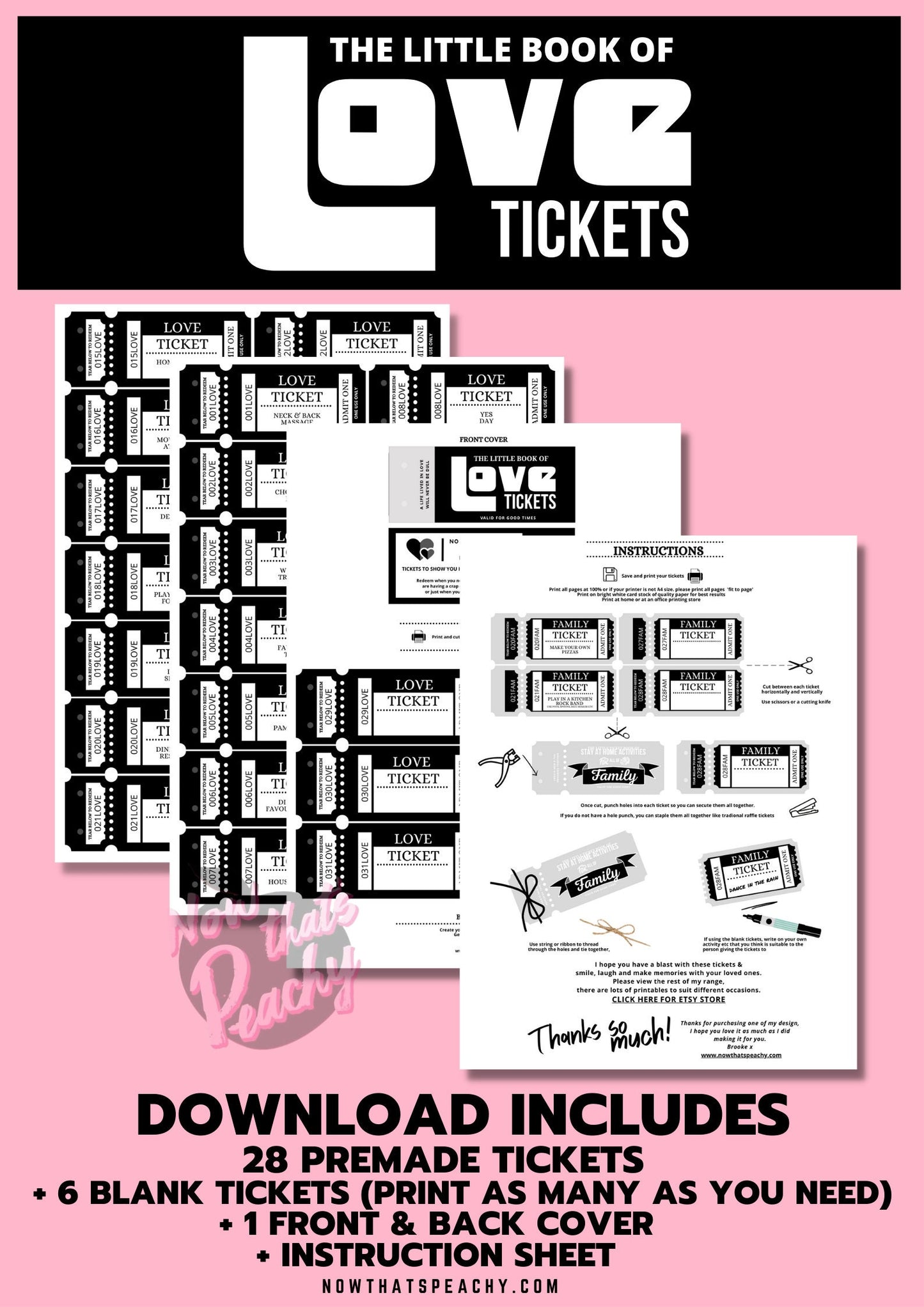 Shop for LOVE Couple ideas Ticket Voucher Coupon book printable DIY Template date night weekend treat appreciation print off valentines anniversary wife husband digital download fun cute idea present Birthday print off retro vintage theme night out boyfriend girlfriend gay lgbtqia partner mrs mr miss lady girl man male female adult explore anti vday  product shop easy cheap affordable personalized custom wedding bride to be gifts inspiration