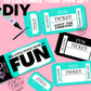 Shop for The Little Book of FUN Ticket Voucher Coupon book printable DIY Template Blank fun activity wife husband girlfriend boyfriend bestie BFF friends treat appreciation print off valentines anniversary birthday digital download fun cheeky silly idea present print off funky purple 60s retro vintage y2k theme boyfriend girlfriend partner Miss lady girl male female adult anti vday  product shop easy cheap affordable budget personalized custom inspiration present