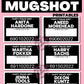 Funny Names MUGSHOT Photo booth PRINTABLES 24 Rude police crime lineup party sign Props Birthday Parties photobooth instant download DIY event