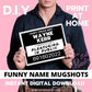 Funny Names MUGSHOT Photo booth PRINTABLES 24 Rude police crime lineup party sign Props Birthday Parties photobooth instant download DIY event