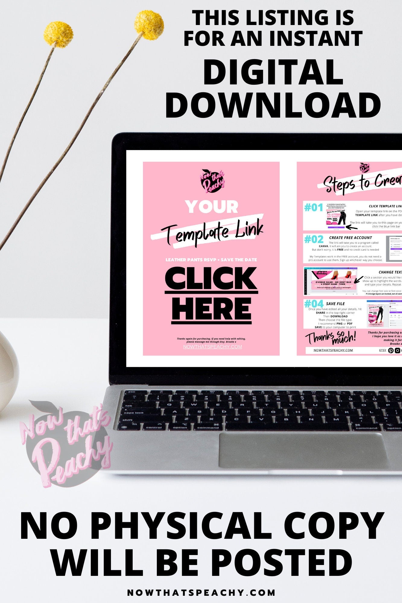 Grease Movie Editable party invite easy to edit in canva custom 1950s fifties 50's printable template digital instant download edit Danny Sandy T-birds Pink Ladies  invite soda hop jukebox rockabilly rock'n'roll musical movie design pink black white modern color fun themed birthday event 