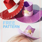 Mini Cowgirl/Cowboy Western Hat Template | DIY Costume PNG SVG