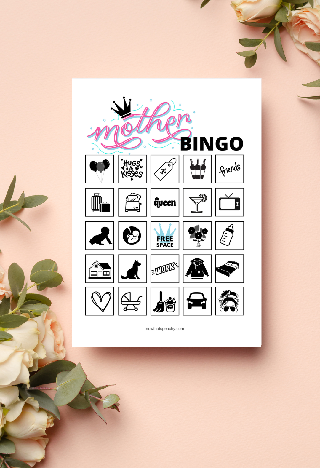 Your Mother the Queen, Bingo Game | FREE PRINTABLE